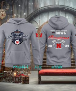 Nebraska Cornhuskers Bad Boy Mowers Pinstripe Bowl Champions Hoodie