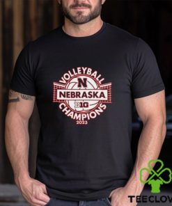Nebraska Cornhuskers Blue 84 2023 Volleyball Champions T Shirt Small Red
