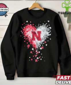 Nebraska Cornhuskers Crystal Heart Shirt