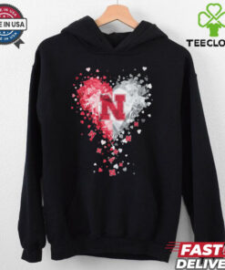 Nebraska Cornhuskers Crystal Heart Shirt