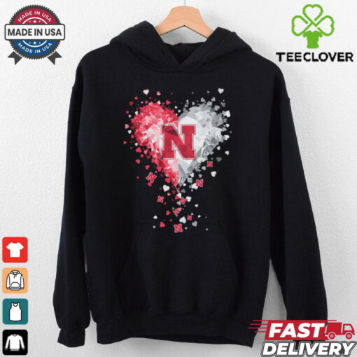 Nebraska Cornhuskers Crystal Heart Shirt