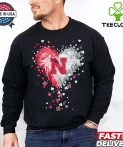 Nebraska Cornhuskers Crystal Heart Shirt