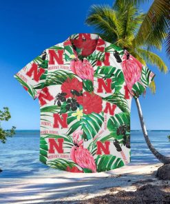 Nebraska Cornhuskers Flamingo Hawaiian Shirt