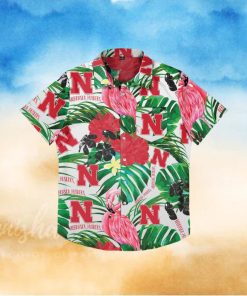 Nebraska Cornhuskers Flamingo Hawaiian Shirt