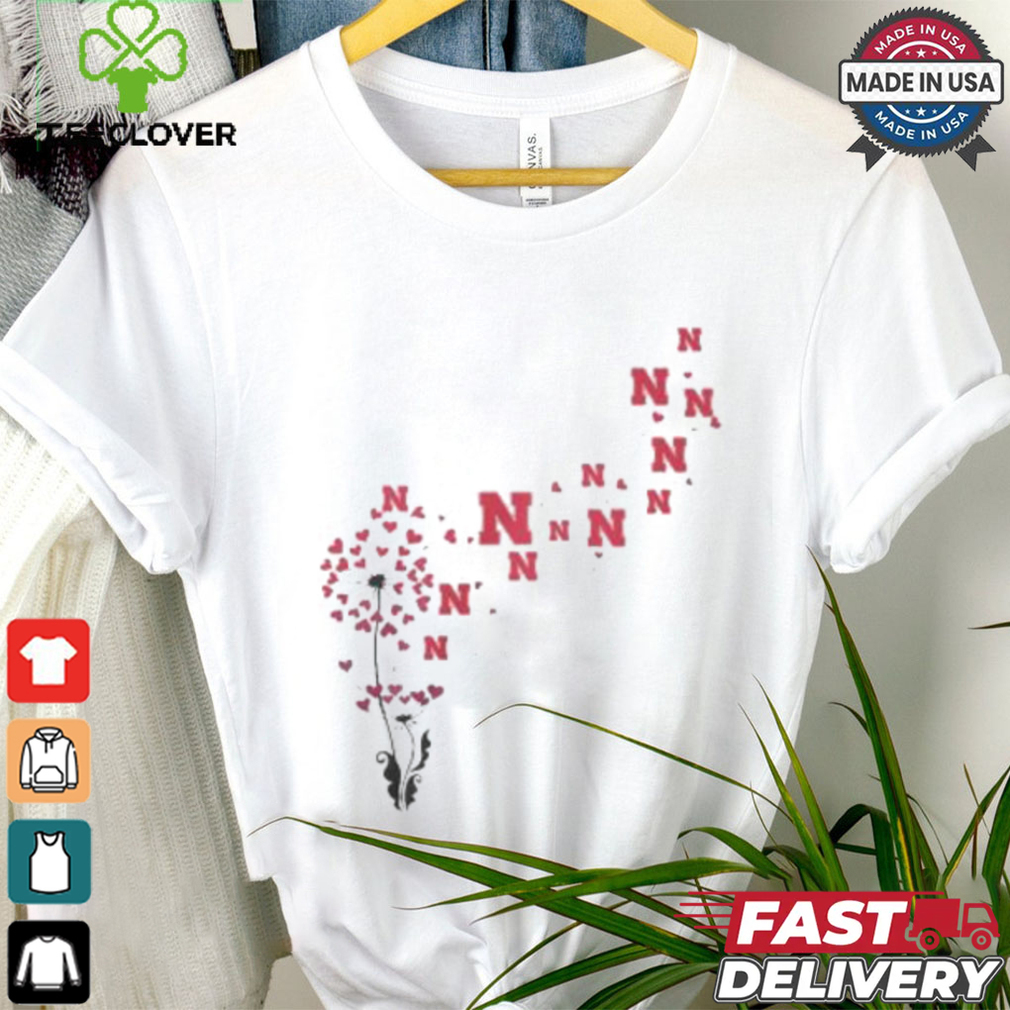 Nebraska Cornhuskers Floral Dandelion Shirt Nebraska Cornhuskers Floral Dandelion Shirt