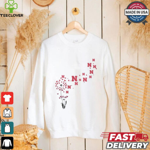Nebraska Cornhuskers Floral Dandelion Shirt