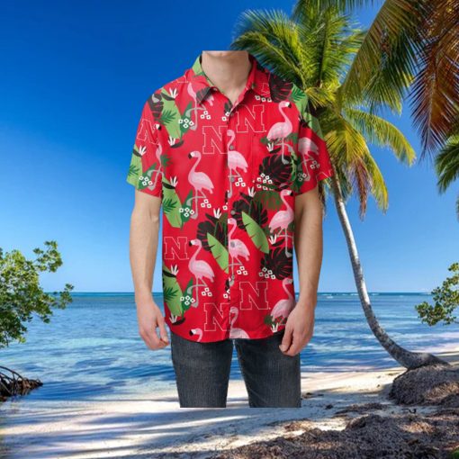 Nebraska Cornhuskers Floral Hawaiian Shirt