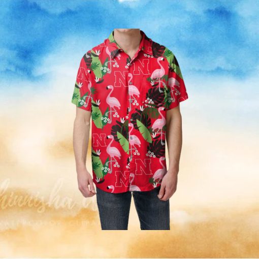 Nebraska Cornhuskers Floral Hawaiian Shirt