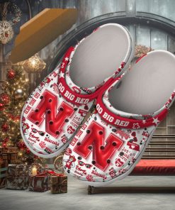 Nebraska Cornhuskers Go Big Bleed Red Crocs Clog Shoes