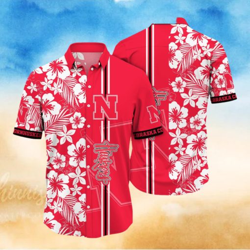 Nebraska Cornhuskers NCAA Hawaiian Shirt Ocean Wavestime Aloha Shirt