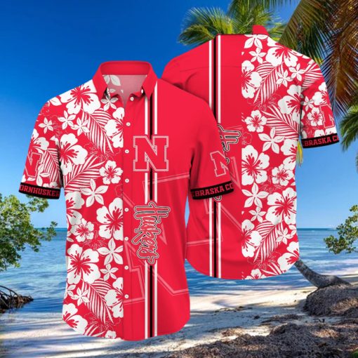 Nebraska Cornhuskers NCAA Hawaiian Shirt Ocean Wavestime Aloha Shirt