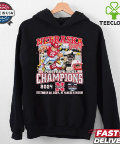 Nebraska Cornhuskers Pinstripe Bowl Champions 2024 Mascot T shirts