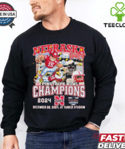 Nebraska Cornhuskers Pinstripe Bowl Champions 2024 Mascot T shirts