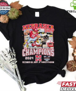Nebraska Cornhuskers Pinstripe Bowl Champions 2024 Mascot T shirts