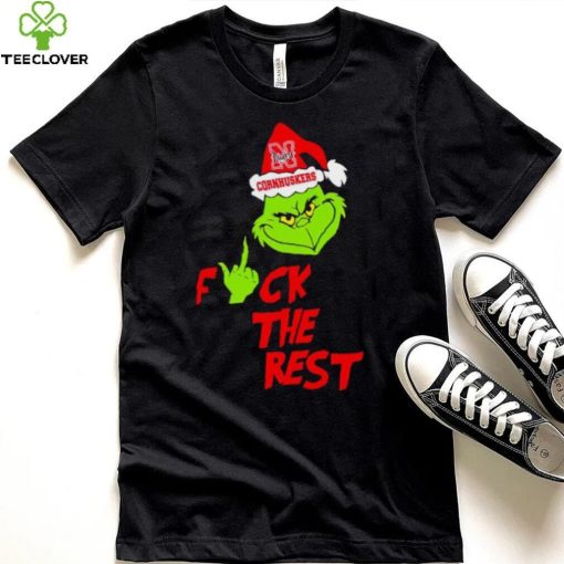 Nebraska Cornhuskers Santa Grinch fuck the rest hoodie, sweater, longsleeve, shirt v-neck, t-shirt