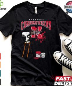 Nebraska Cornhuskers Snoopy Painting Shirt