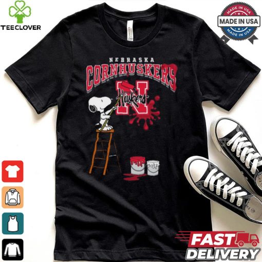 Nebraska Cornhuskers Snoopy Painting Shirt