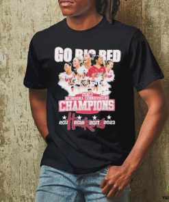 Nebraska Cornhuskers Women’s Volleyball Go Big Red Champions 2023 Shirt