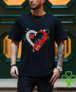 Nebraska Cornhuskers go big red diamond heart shirt