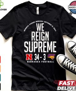 Nebraska Cornhuskers vs Northern Iowa Panthers football 2024 Victory Final Score 34 – 3 Shirt