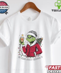 Nebraska Cornhuskers x Santa Grinch Is This Jolly Enough Merry Christmas Shirt