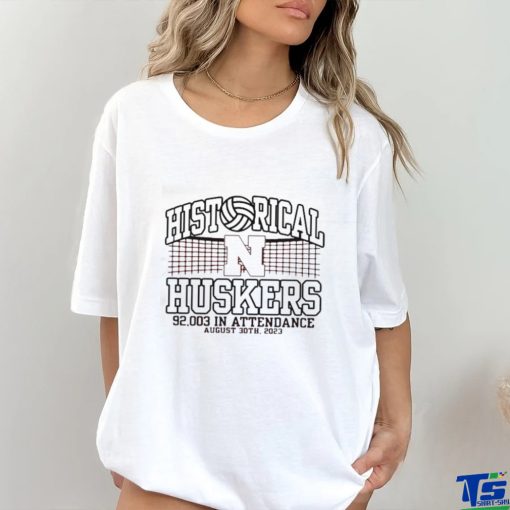 Nebraska Huskers Blue 84 Unisex Volleyball Day World Record Shirt