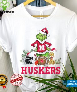 Nebraska Huskers Grinch and Max dog funny Christmas hoodie, sweater, longsleeve, shirt v-neck, t-shirt