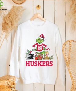 Nebraska Huskers Grinch and Max dog funny Christmas hoodie, sweater, longsleeve, shirt v-neck, t-shirt