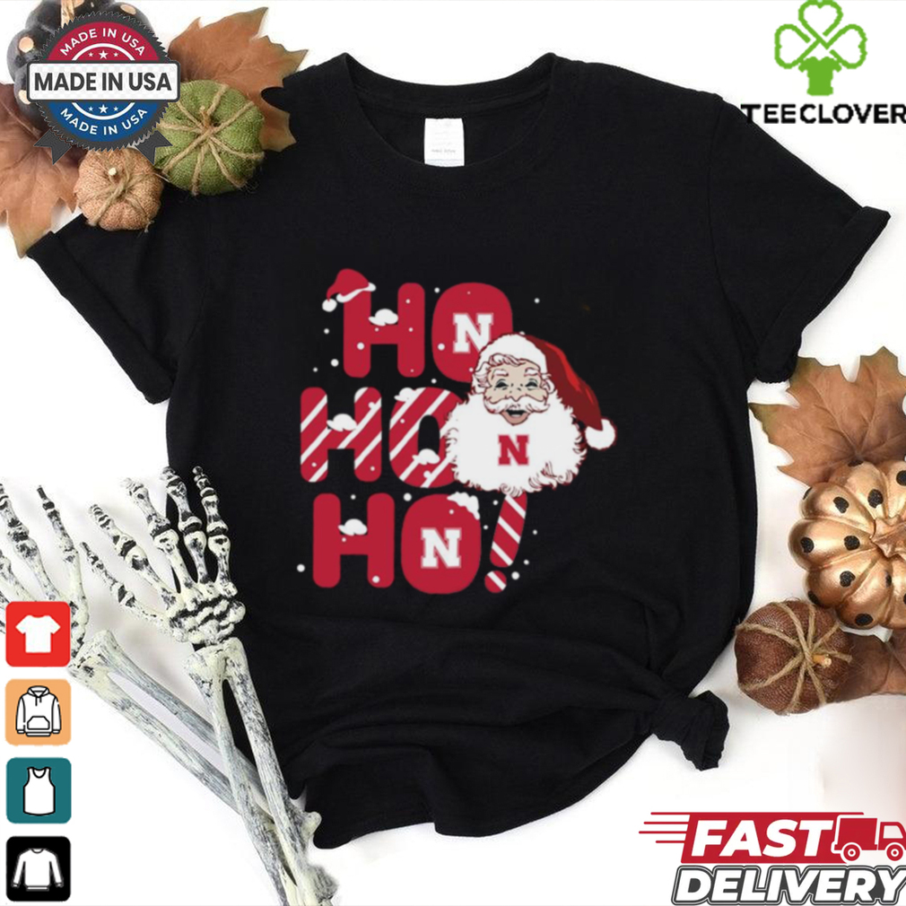 Nebraska Huskers Ho Ho Ho Santa Claus Christmas shirt Nebraska Huskers Ho Ho Ho Santa Claus Christmas shirt