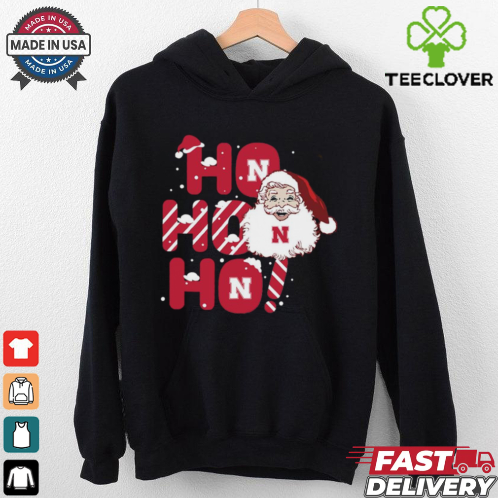 Nebraska Huskers Ho Ho Ho Santa Claus Christmas shirt Nebraska Huskers Ho Ho Ho Santa Claus Christmas shirt