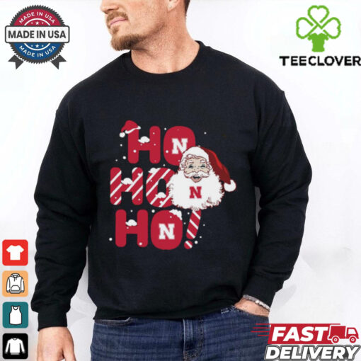 Nebraska Huskers Ho Ho Ho Santa Claus Christmas shirt