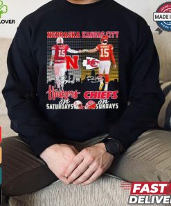 Nebraska Huskers On Saturdays X Kansas City Chiefs On Sundays Shirt