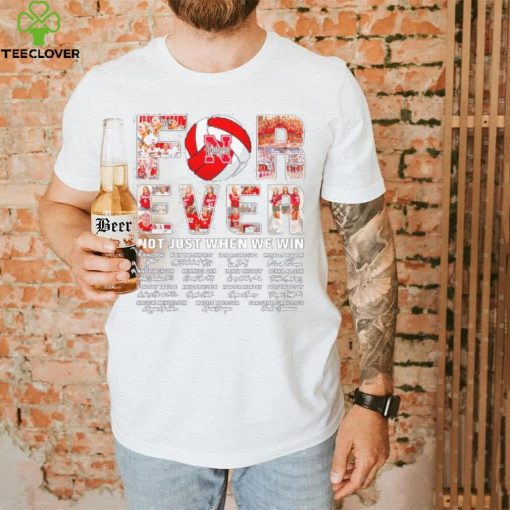 Nebraska Huskers forever not just when we win signatures shirt