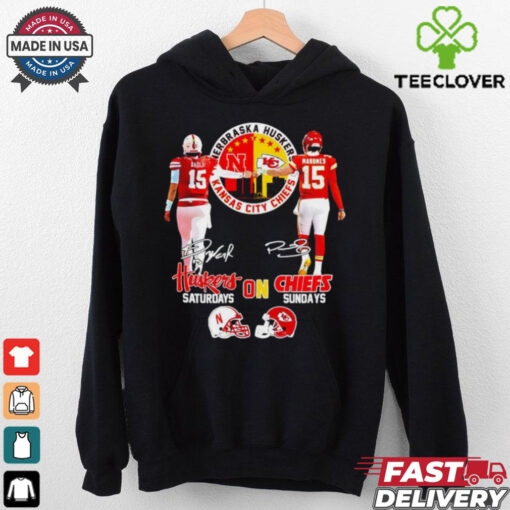 Nebraska Huskers on Saturdays and Kansas City Chiefs on Sundays hoodie, sweater, longsleeve, shirt v-neck, t-shirt