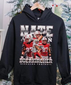 Nebraska NCAA Football Nate Boerkircher Hooded Shirt