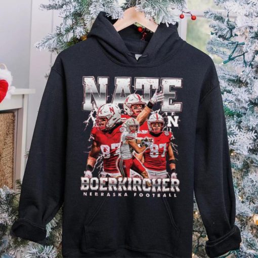 Nebraska NCAA Football Nate Boerkircher Hooded Shirt