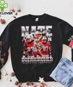 Nebraska NCAA Football Nate Boerkircher Hooded Shirt