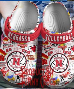 Nebraska Volleyball Crocs Shoes