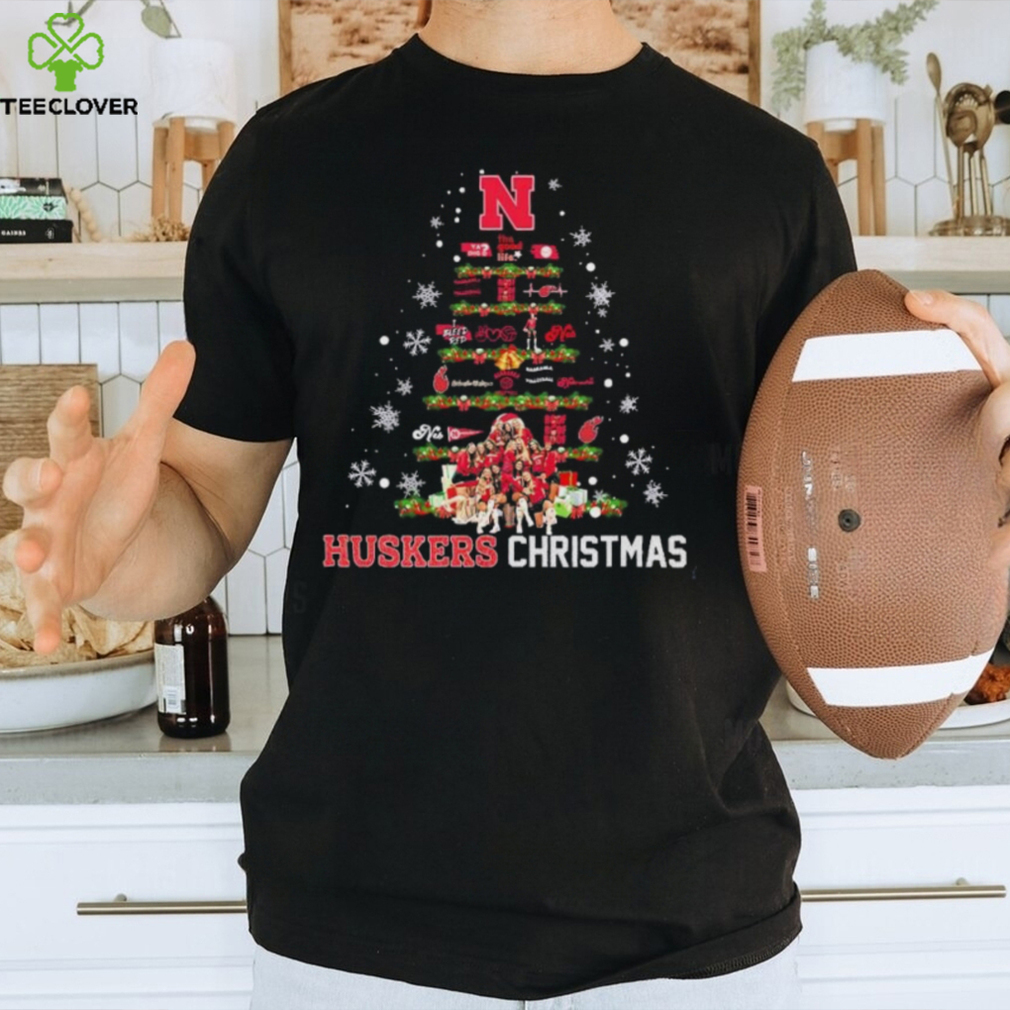 Nebraska Volleyball Huskers Christmas Tree Shirt Nebraska Volleyball Huskers Christmas Tree Shirt