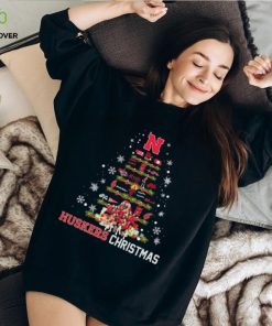 Nebraska Volleyball Huskers Christmas Tree Shirt 1 Nebraska Volleyball Huskers Christmas Tree Shirt
