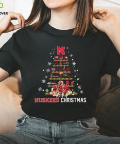 Nebraska Volleyball Huskers Christmas Tree Shirt 3 Nebraska Volleyball Huskers Christmas Tree Shirt