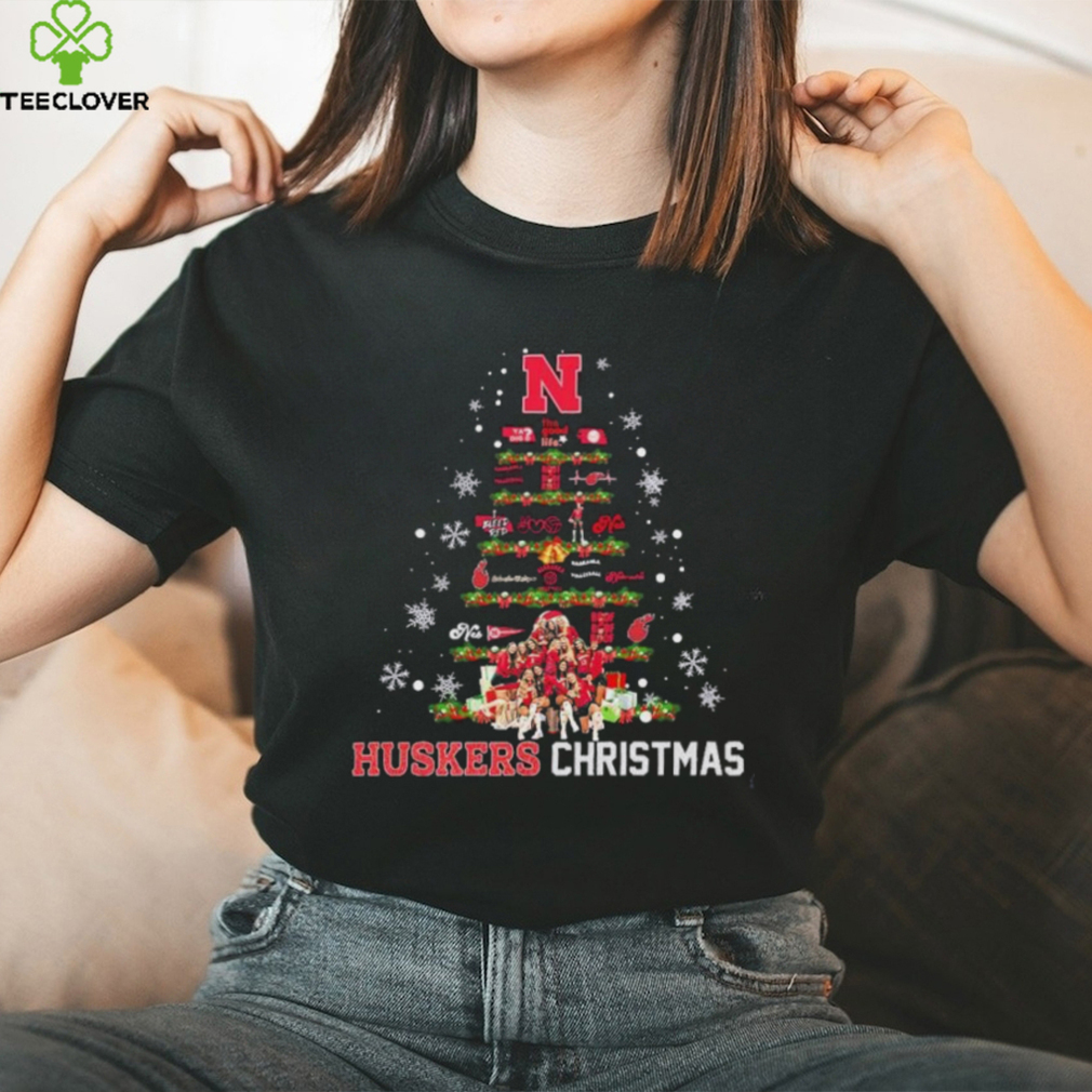 Nebraska Volleyball Huskers Christmas Tree Shirt Nebraska Volleyball Huskers Christmas Tree Shirt
