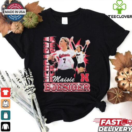 Nebraska Volleyball Maisie Boesiger 90s Retro t hoodie, sweater, longsleeve, shirt v-neck, t-shirt