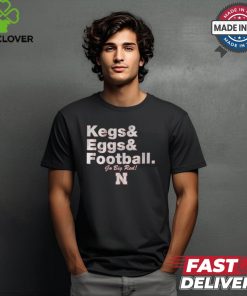 Nebraska cornhuskers kegs and eggs and Football T shirt