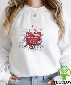 Nebraska football in the deed the glory scarlet and cream shirt