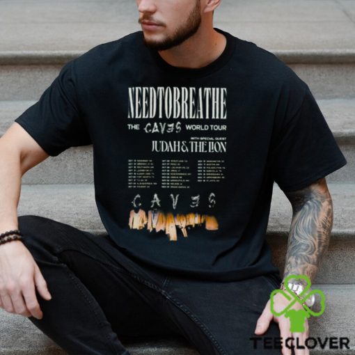 Needtobreathe The Caves World Tour 2023 Tickets Merch, The New Album Caves Shirt, Needtobreathe Tour Dates 2023 With Special Guest Judahs & The Lion T Shirt