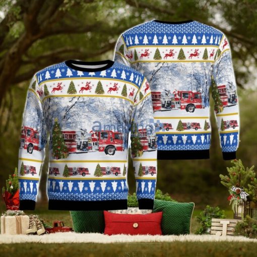 Neffs, Ohio, Neffs Fire Department Christmas Ugly Sweater For Men Women