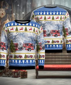 Neffs, Ohio, Neffs Fire Department Christmas Ugly Sweater For Men Women