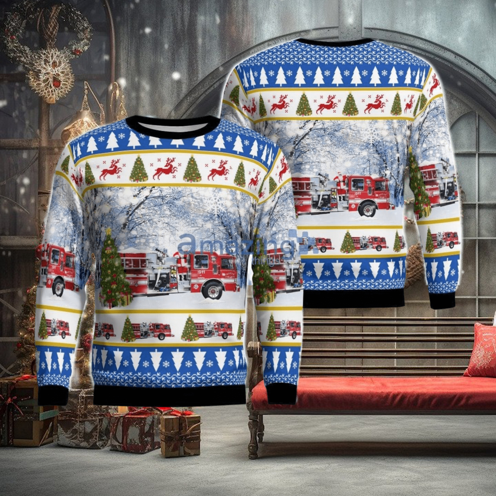 Neffs, Ohio, Neffs Fire Department Christmas Ugly Sweater For Men Women Neffs, Ohio, Neffs Fire Department Christmas Ugly Sweater For Men Women