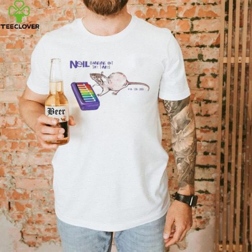 Neil banging out the tunes T shirt